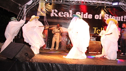 Pix: Eyo Masquerades performing during the Legend Taste And Tell Activation In Cyclic Bar, Lagos